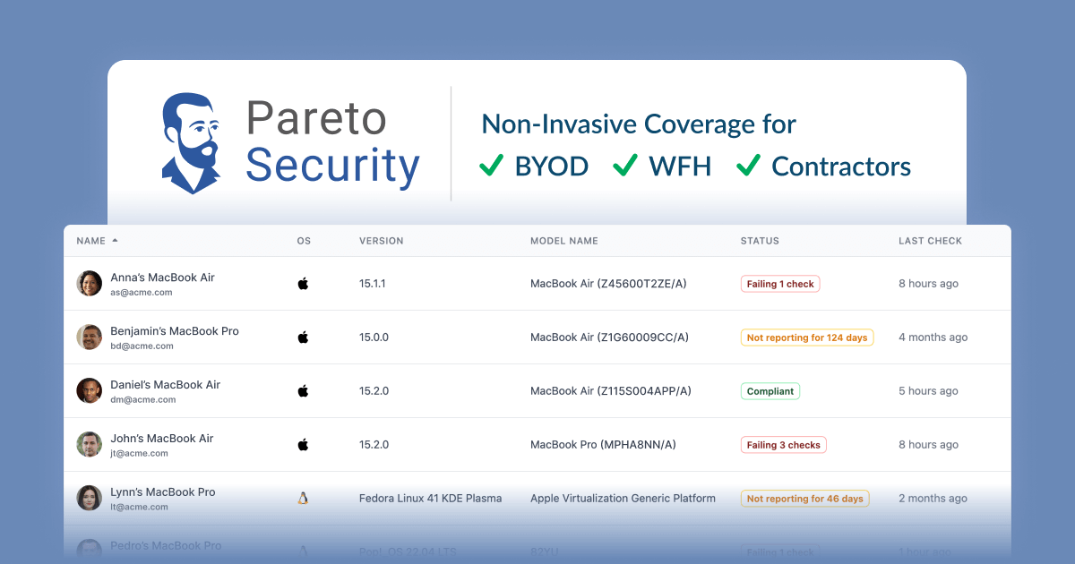 Pareto Security