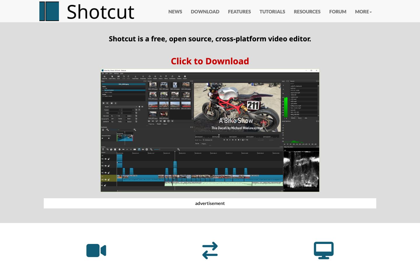 Shotcut official website