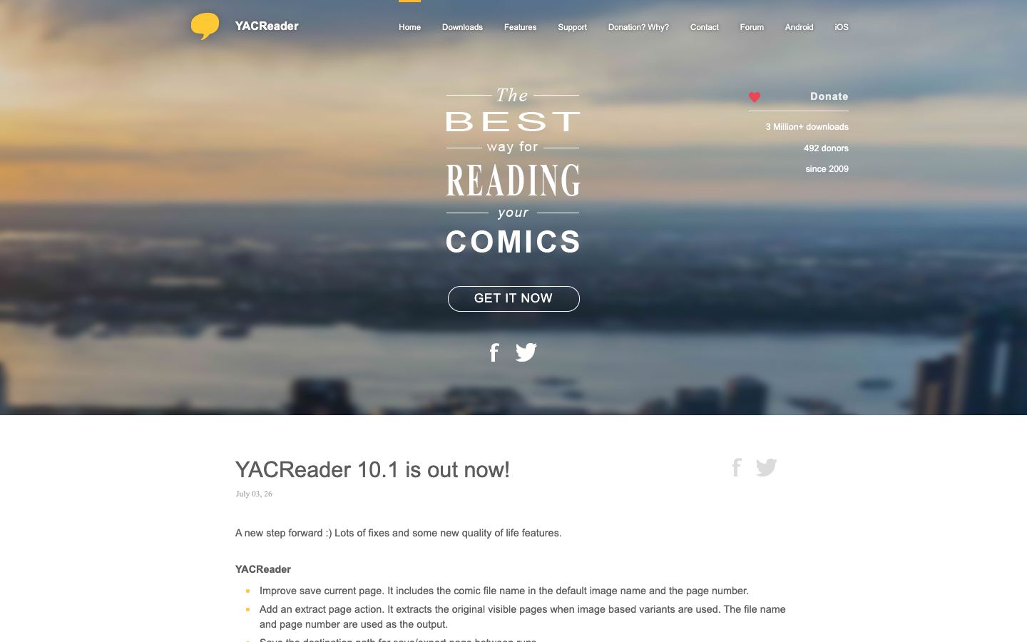 YACReader official website
