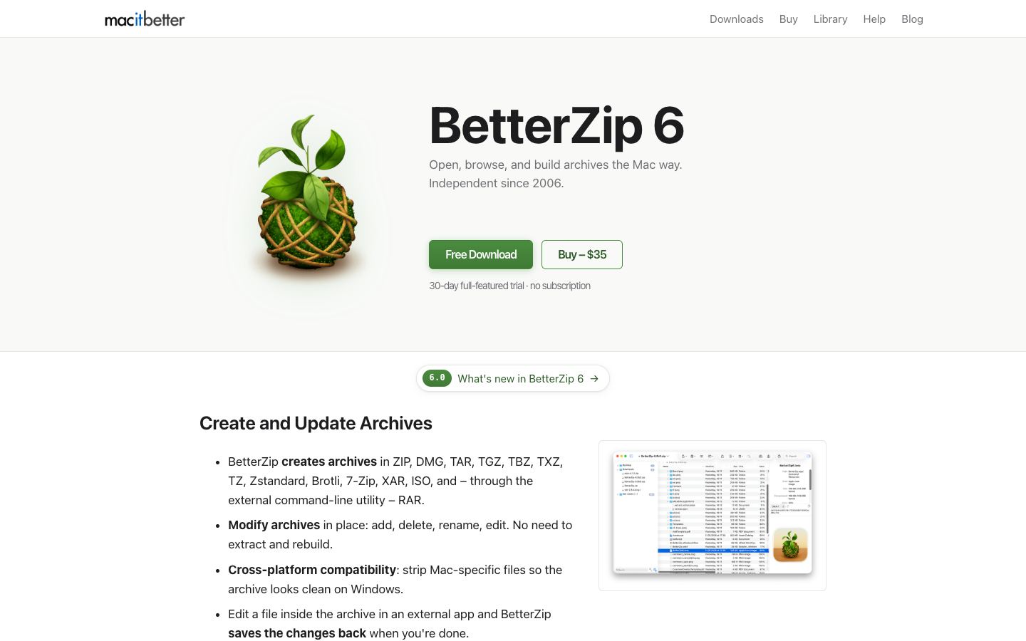 BetterZip official website