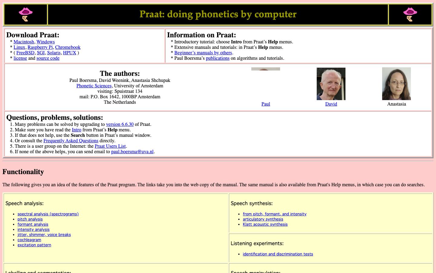 Praat official website