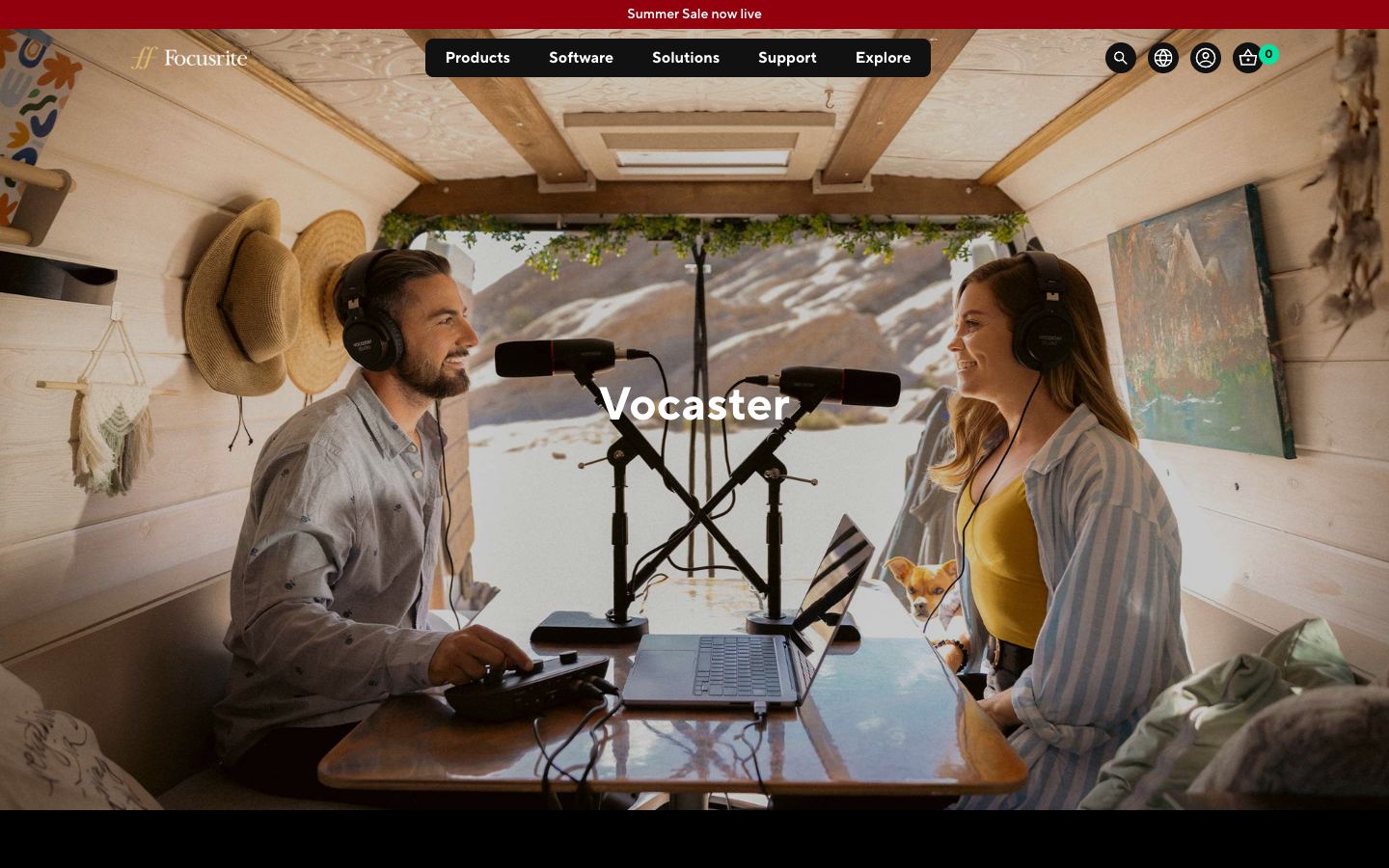 Vocaster Hub official website