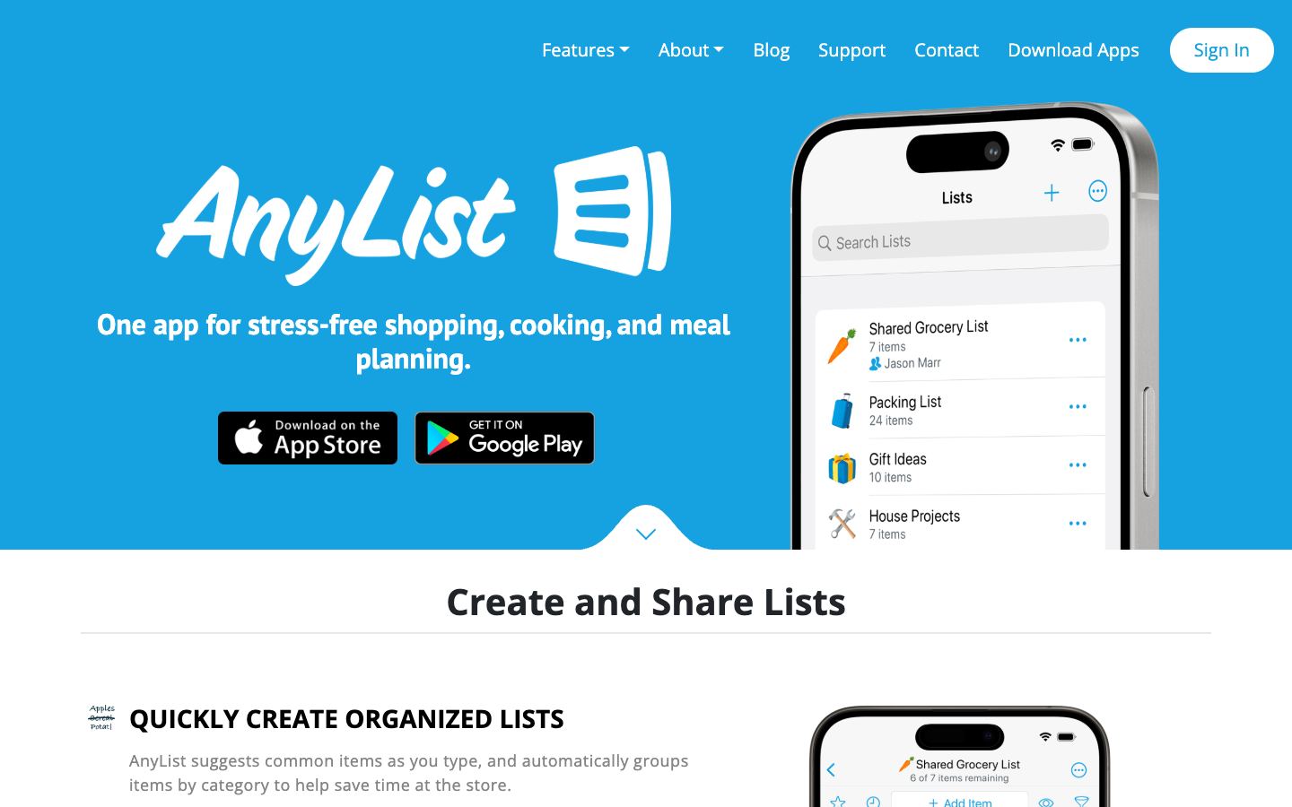 AnyList official website