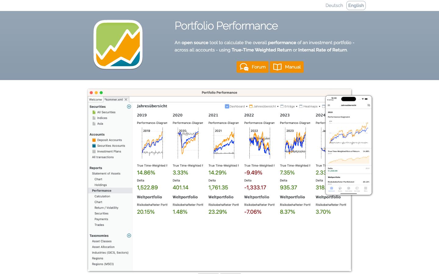 Portfolio Performance official website