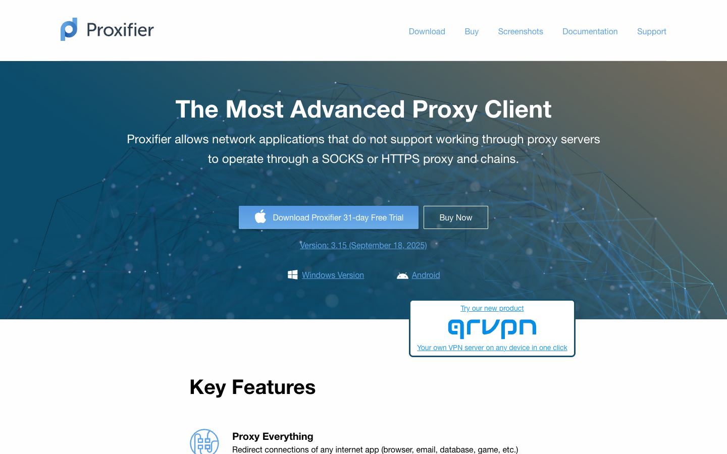 Proxifier official website