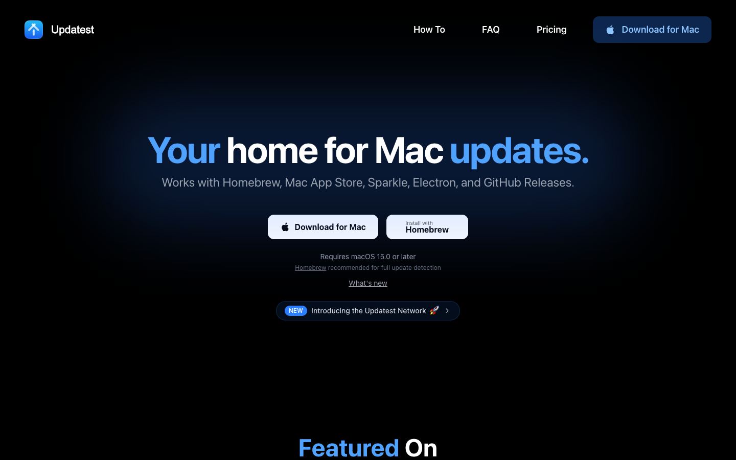 Updatest official website