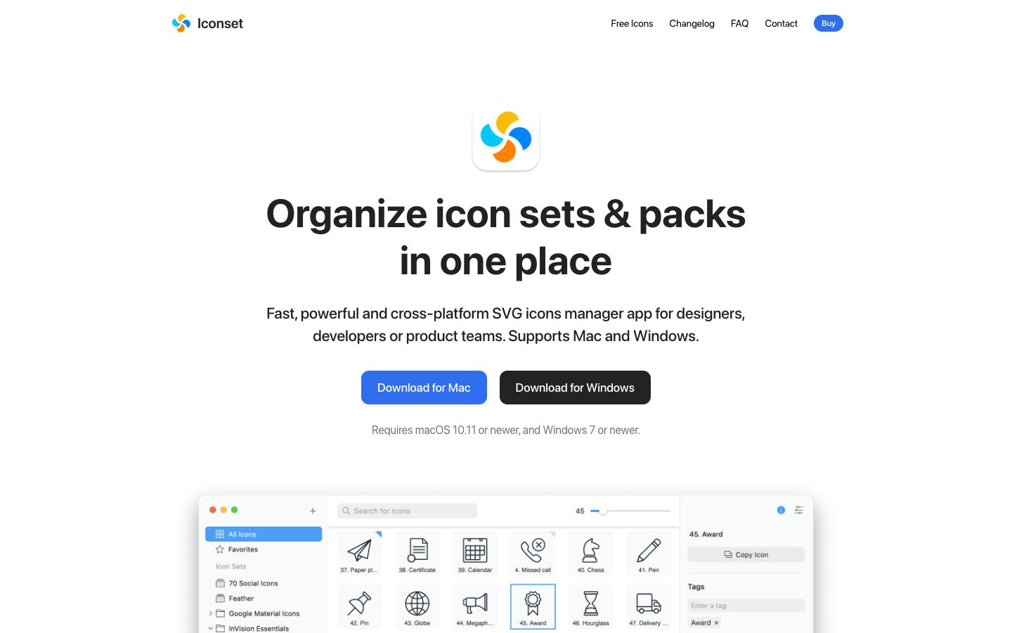 Iconset official website