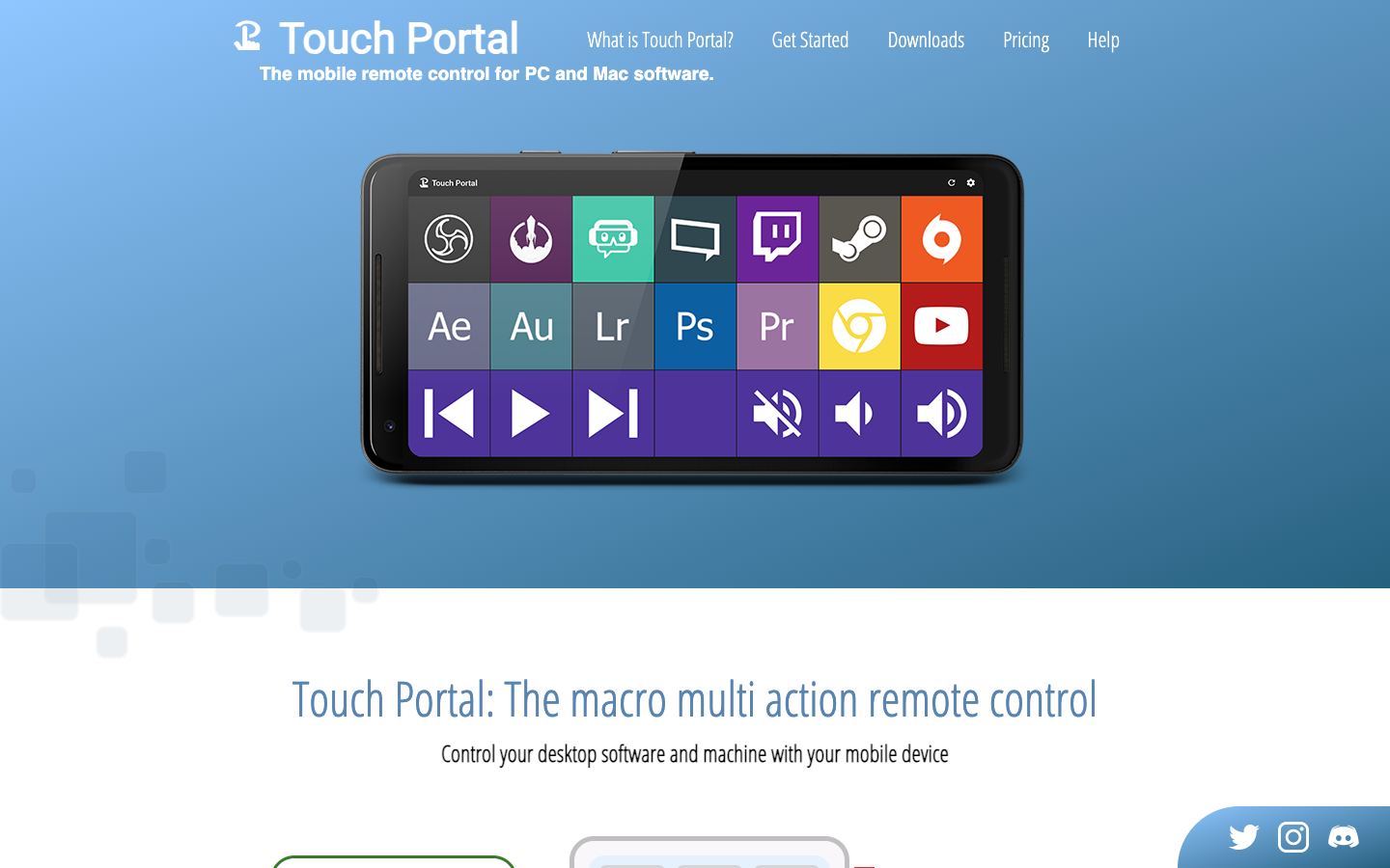 Touch Portal official website