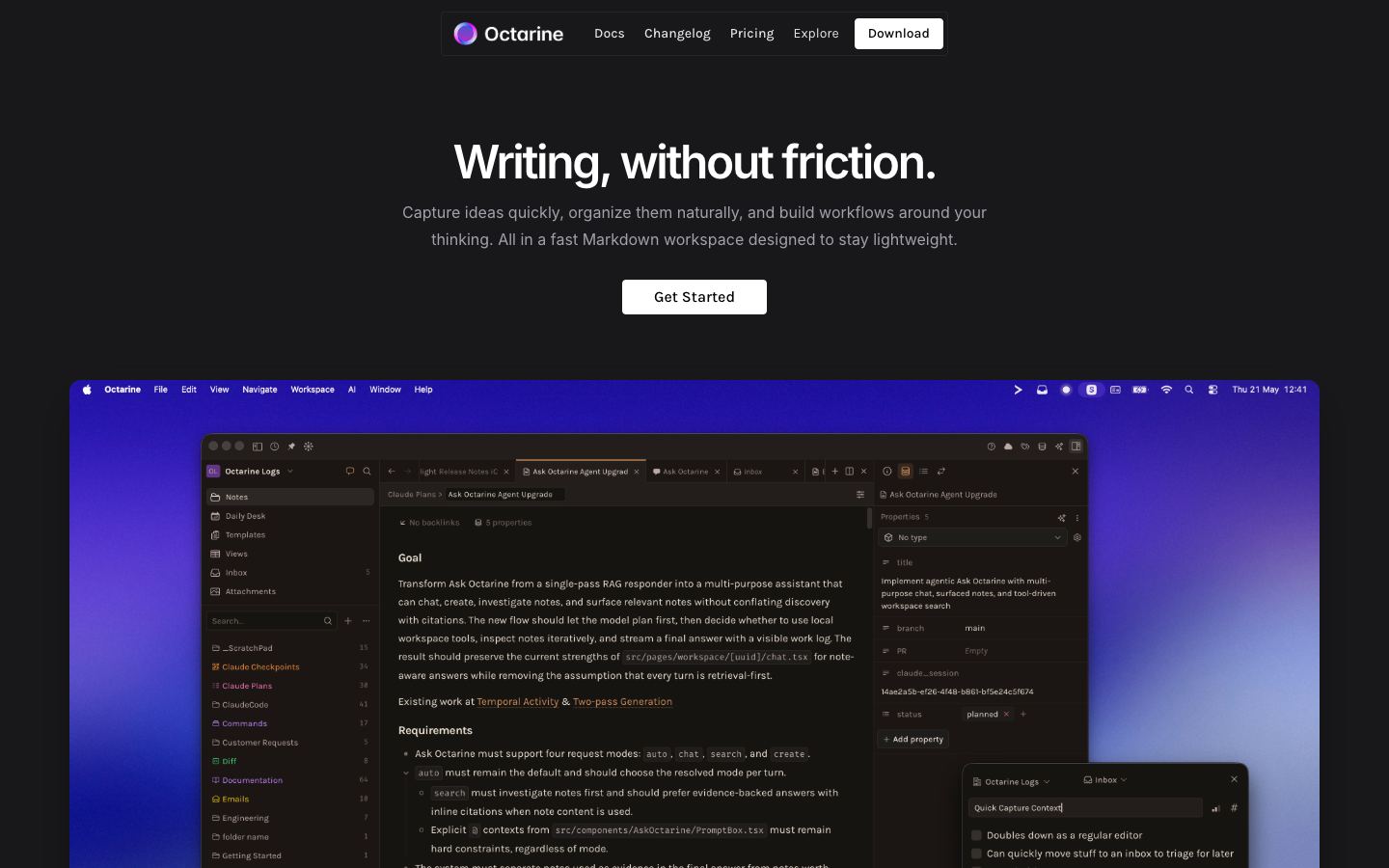 Octarine official website