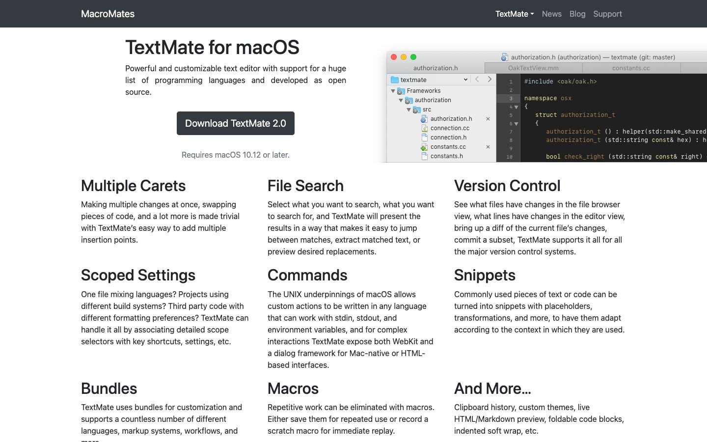 TextMate official website