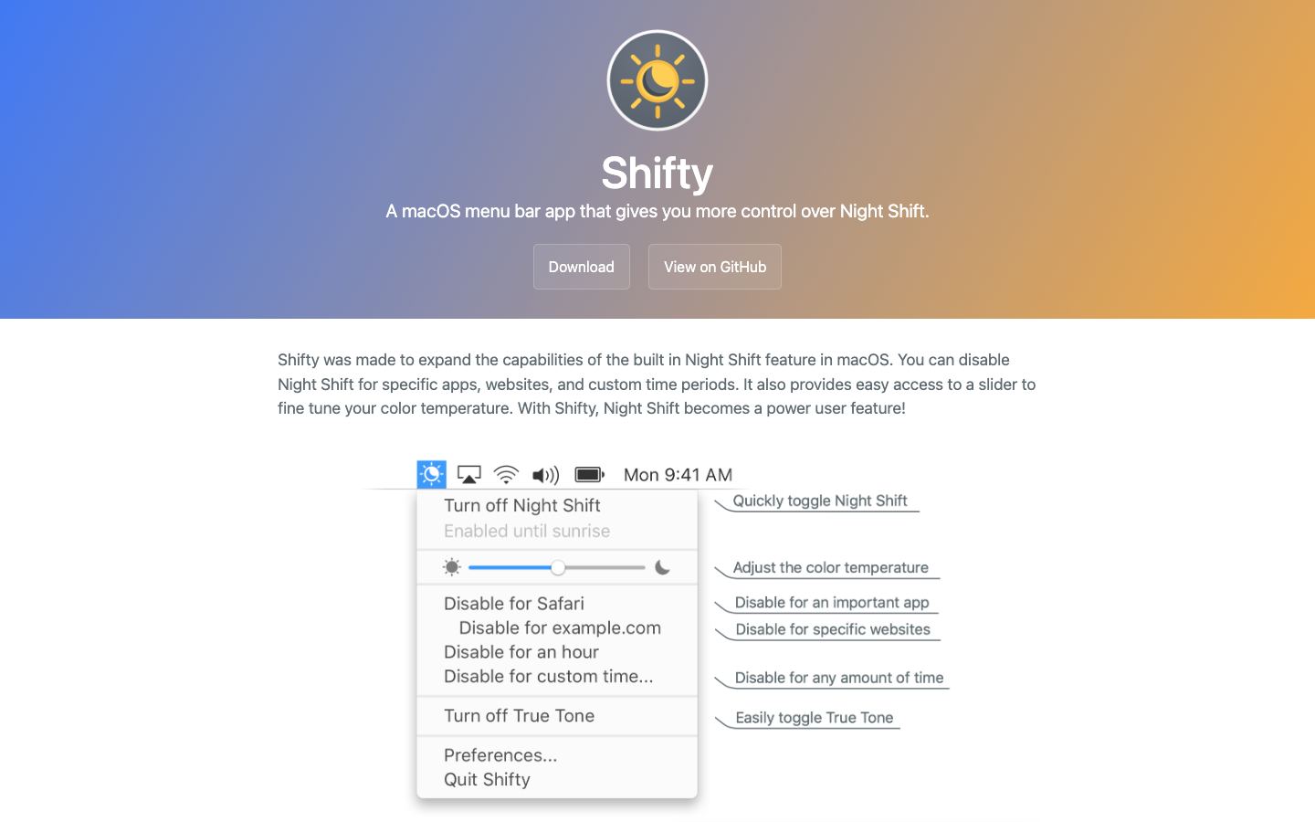 Shifty official website