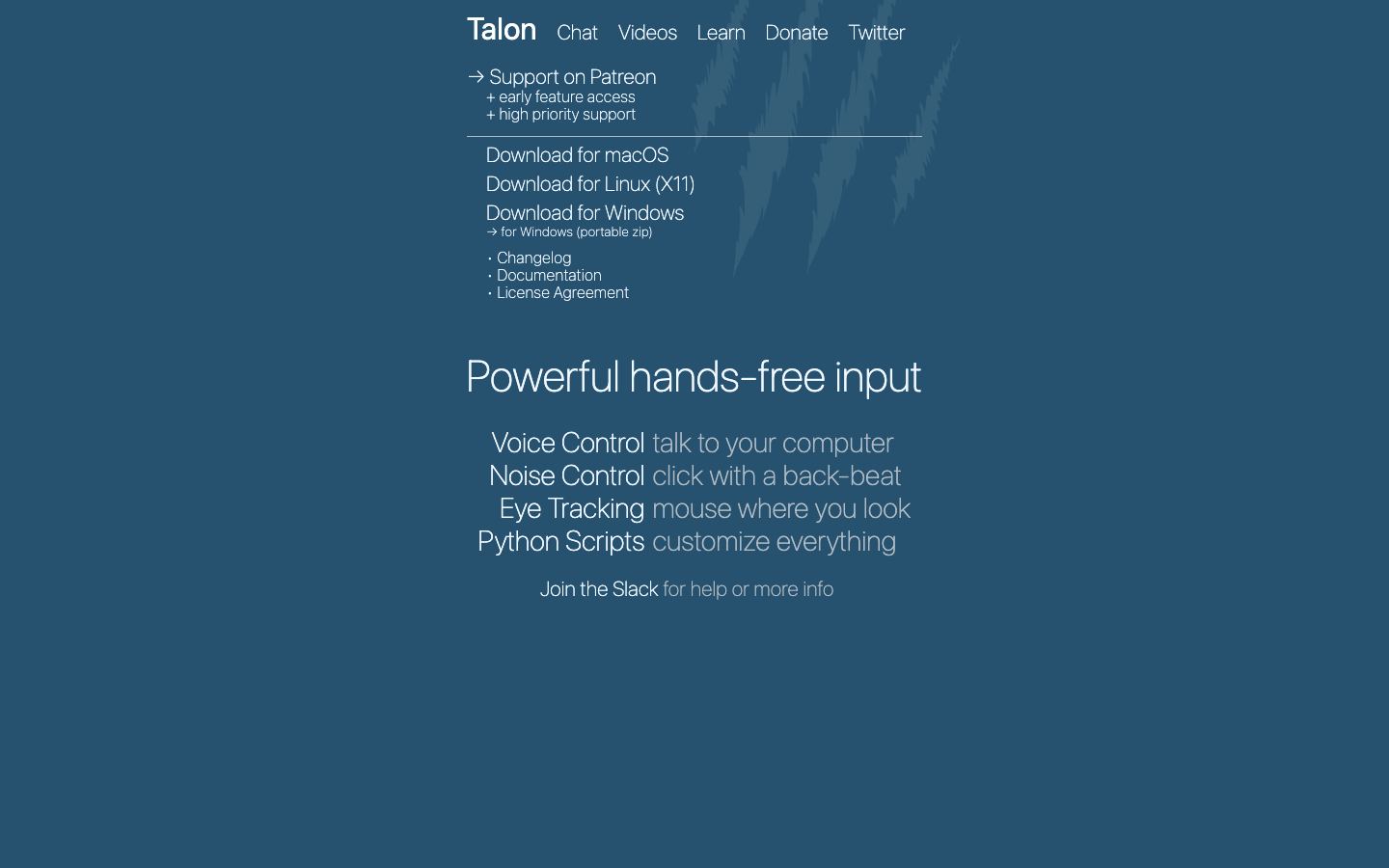 Talon official website
