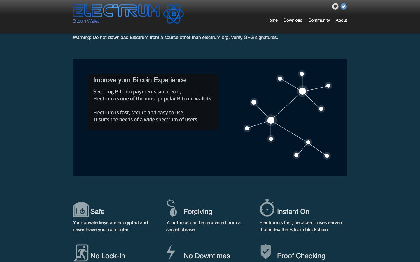Electrum official website