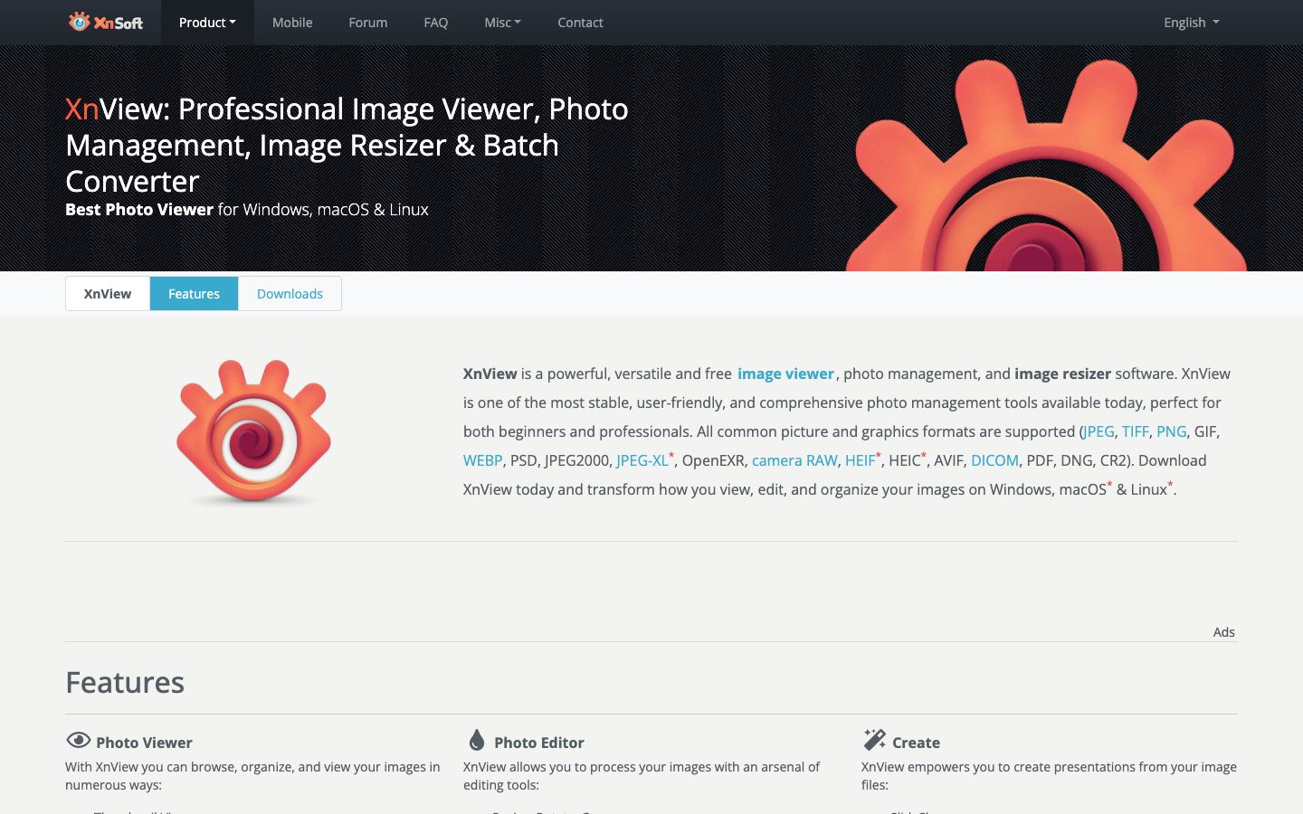 XnViewMP official website
