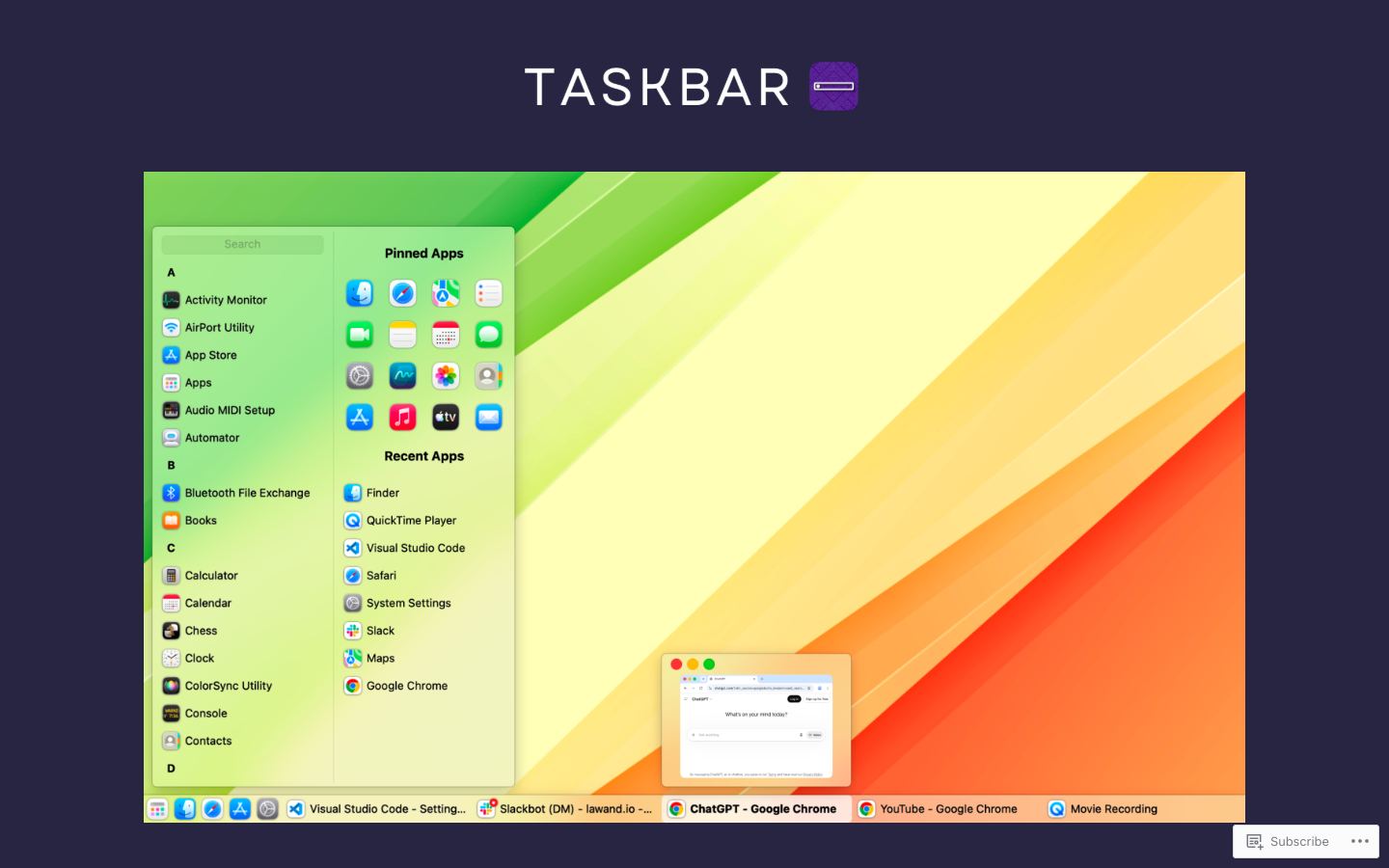 Taskbar official website