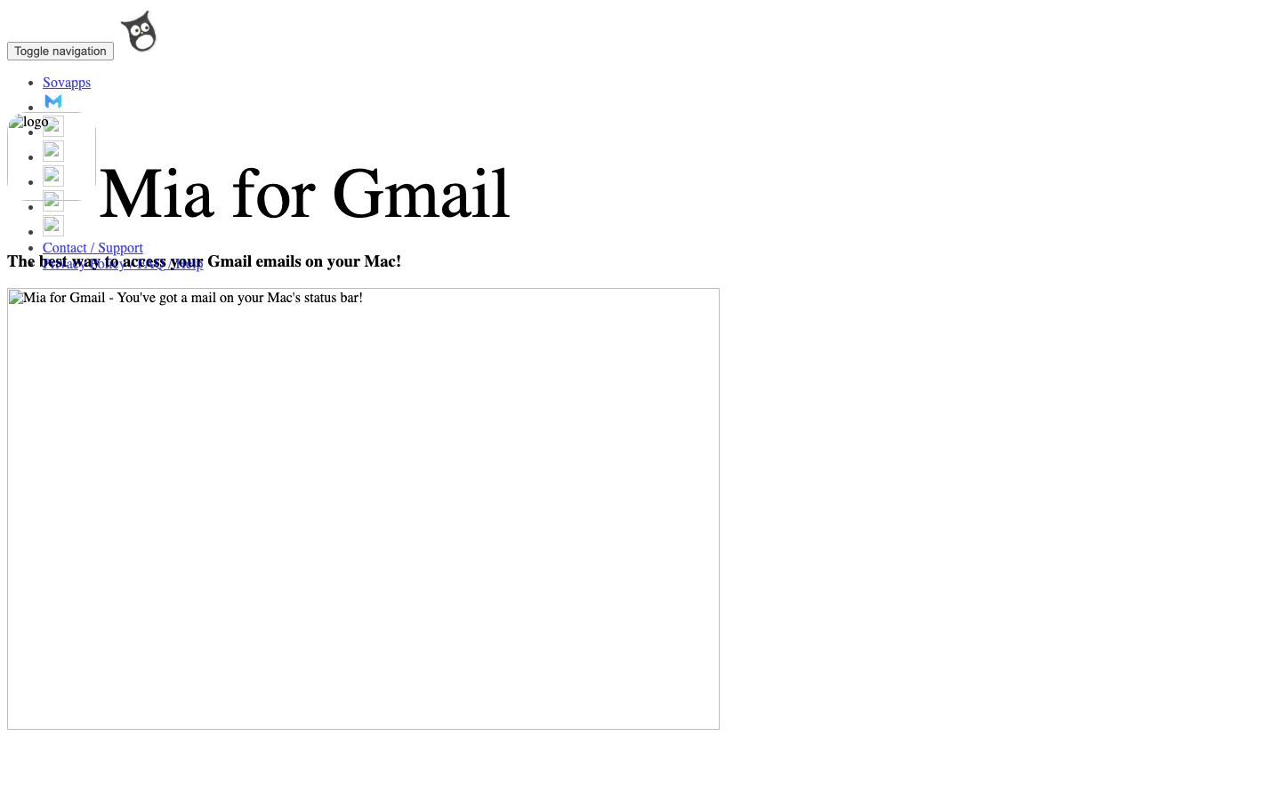 Mia for Gmail official website