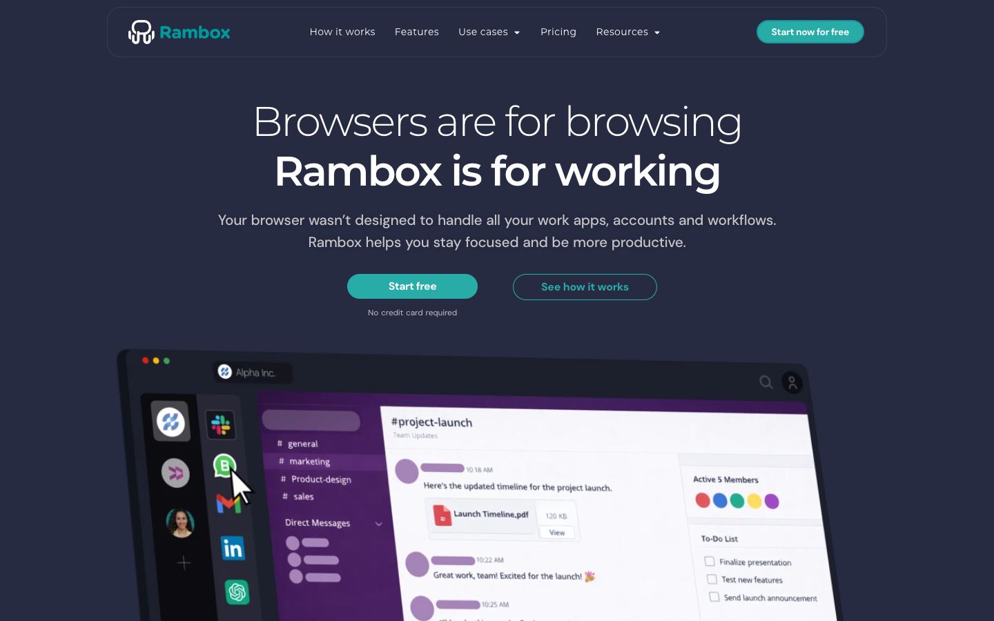 Rambox official website