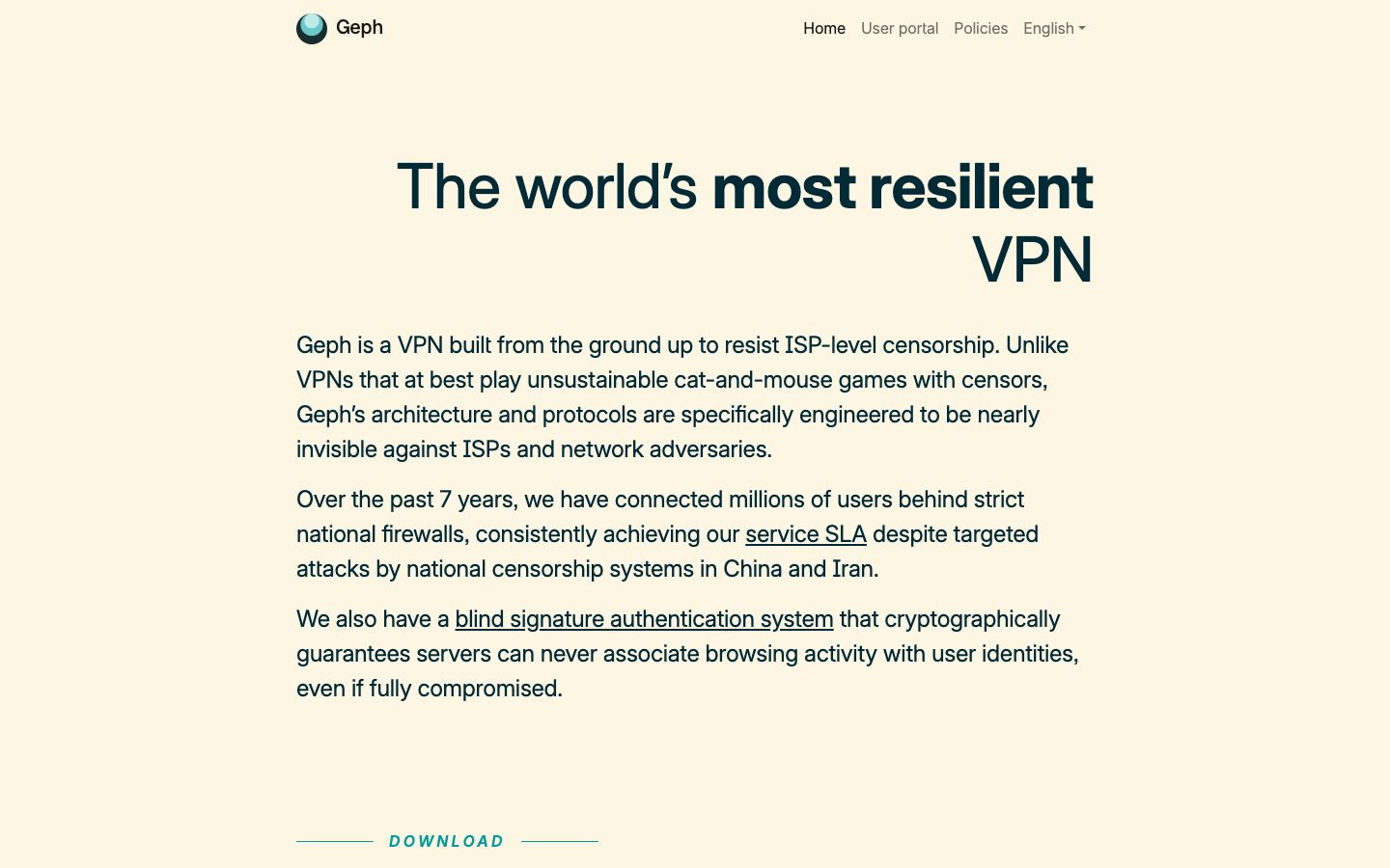 Geph official website
