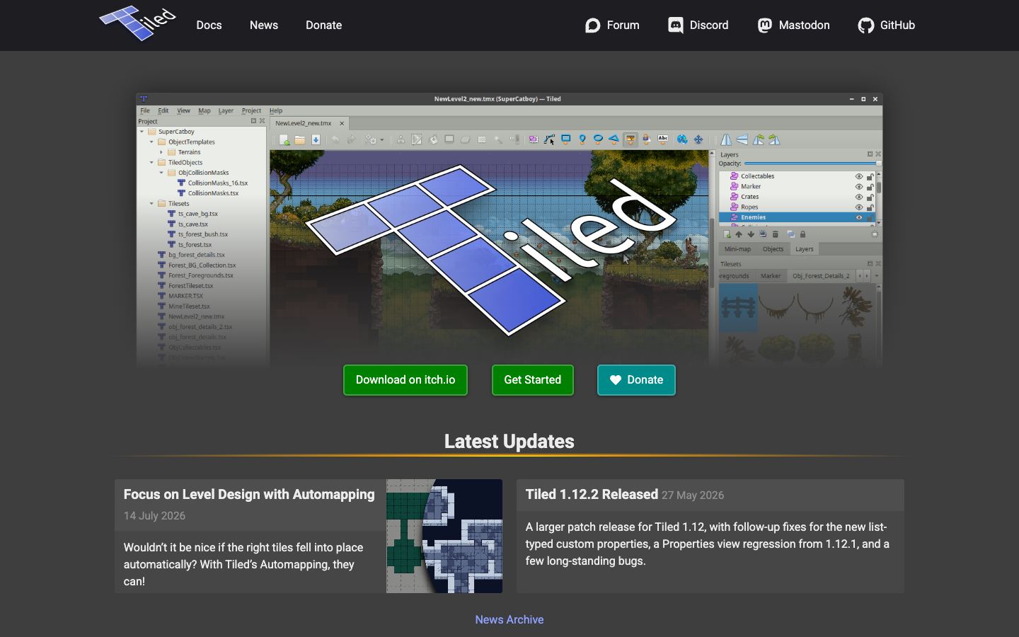 Tiled official website