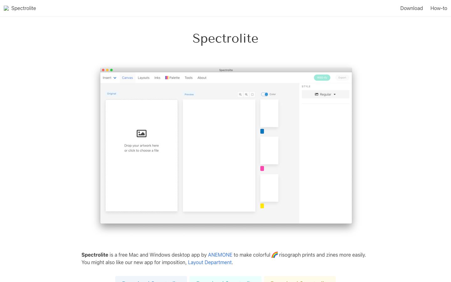 Spectrolite official website
