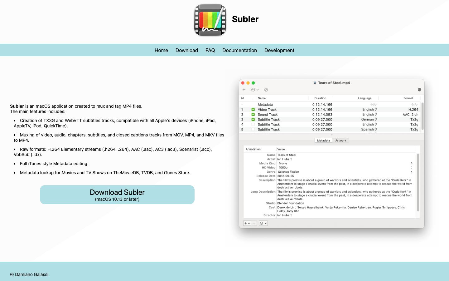 Subler official website