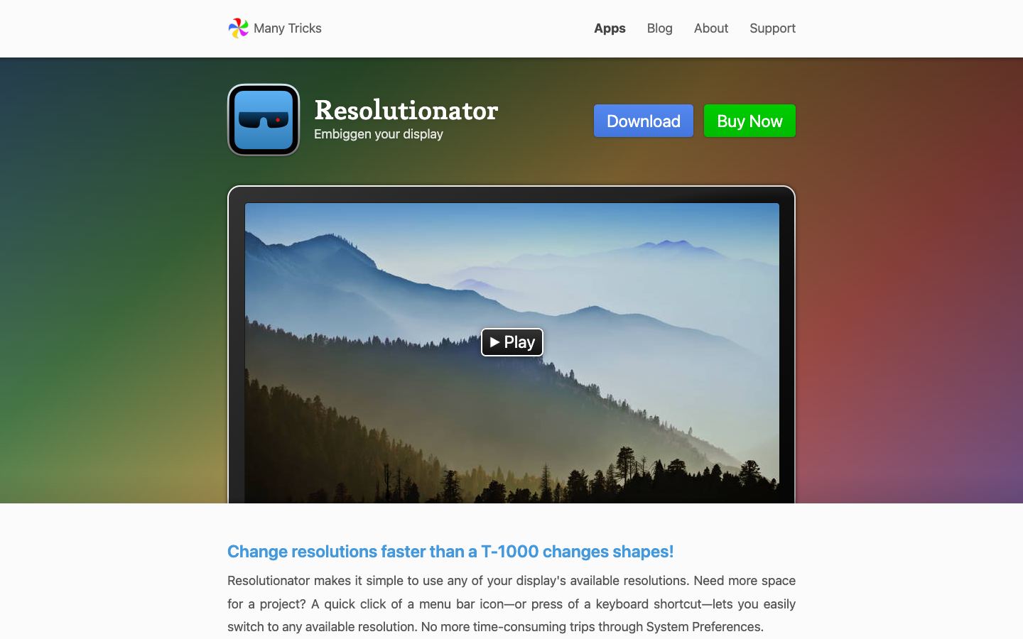 Resolutionator official website