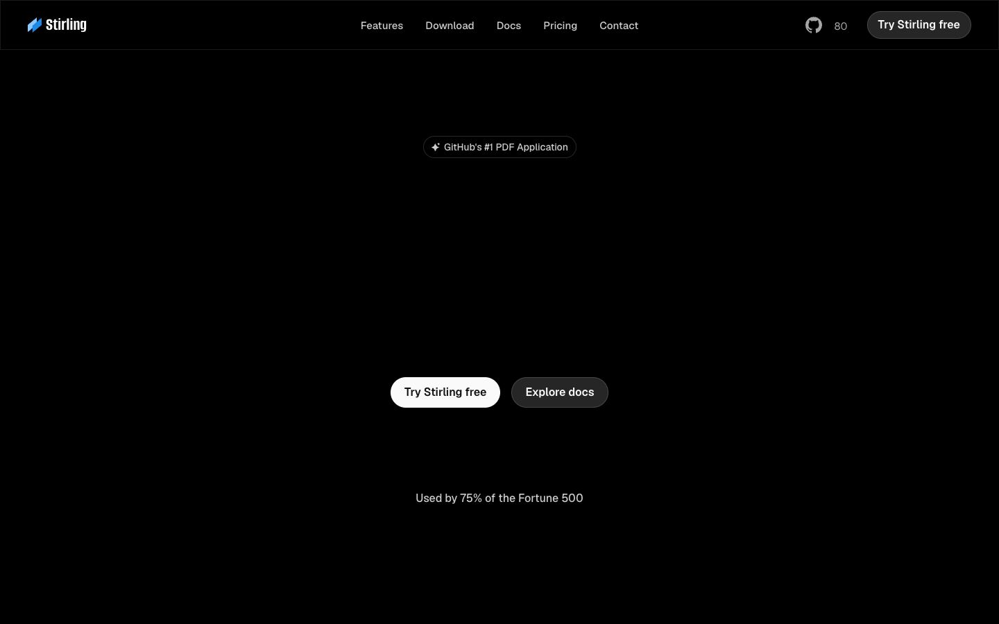 Stirling-PDF official website