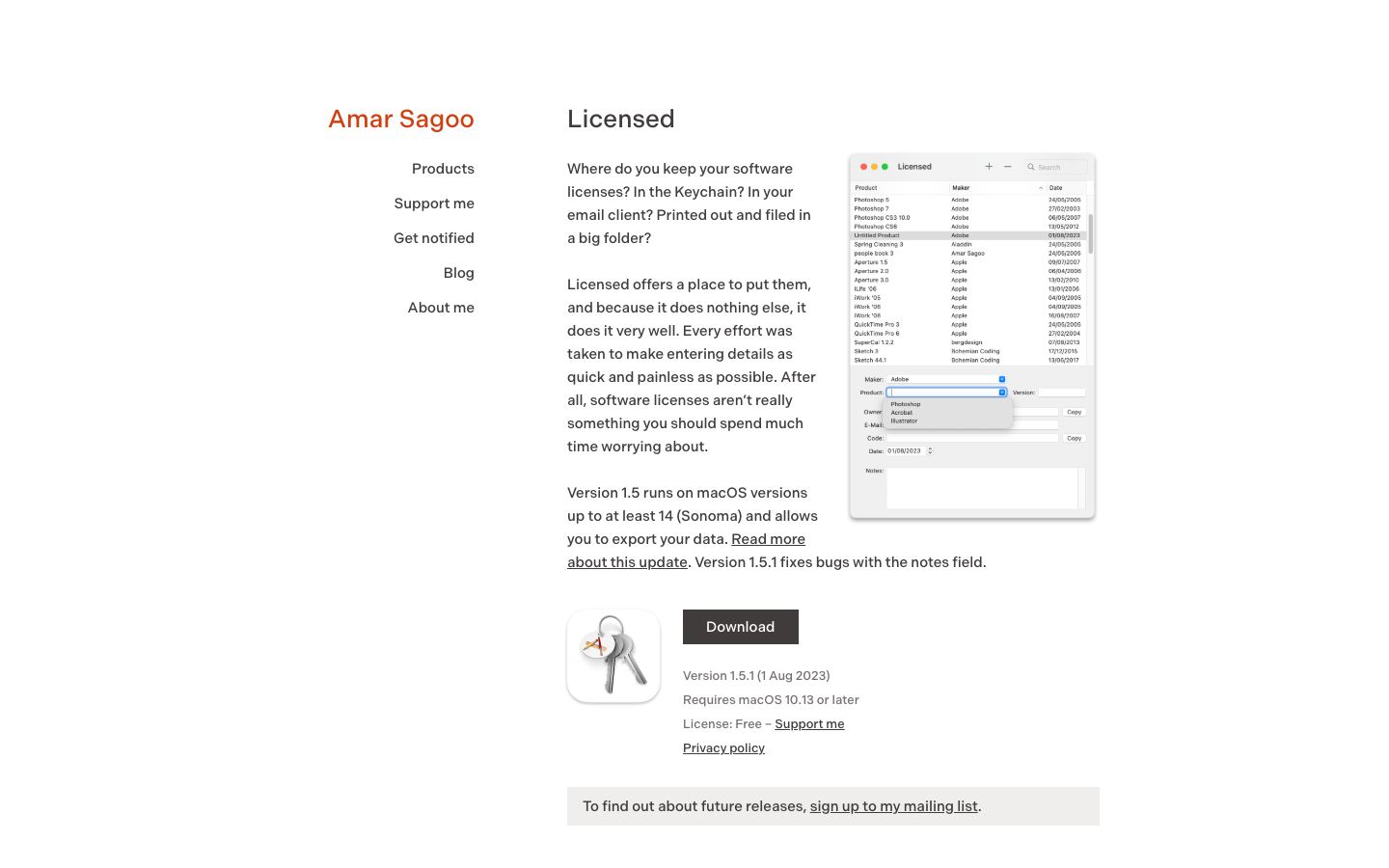 Licensed official website