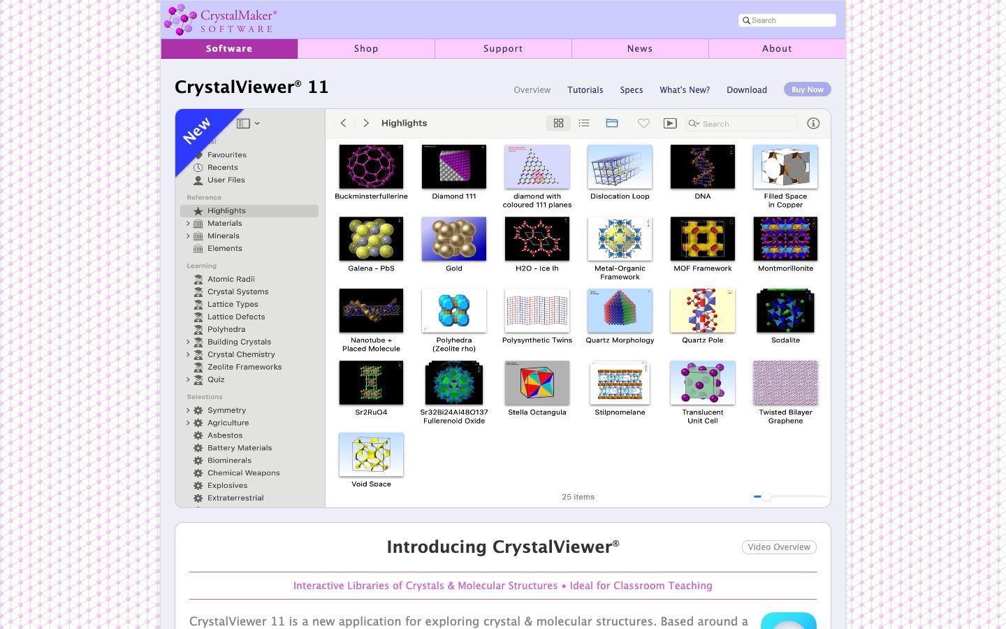 CrystalViewer official website
