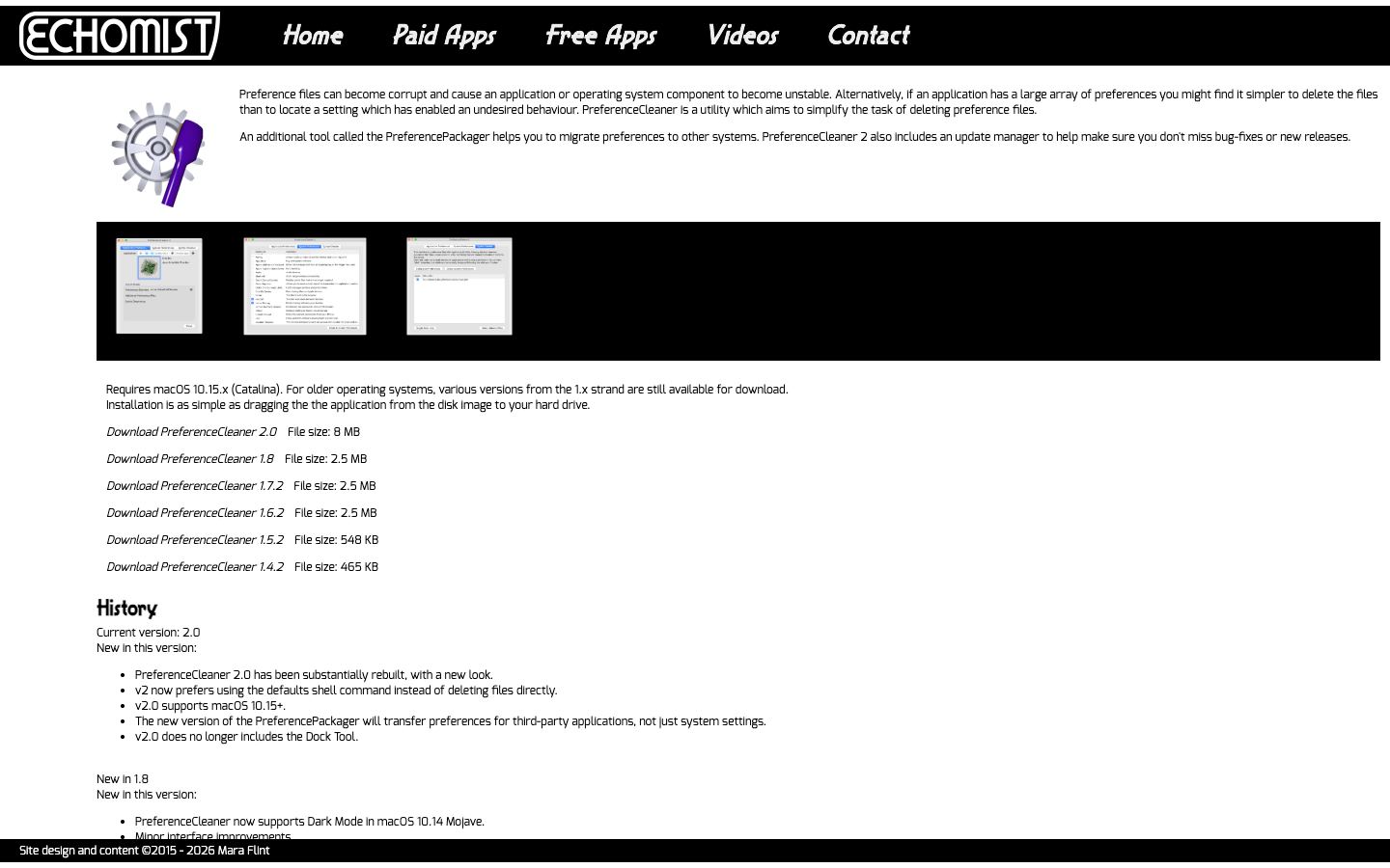 PreferenceCleaner official website