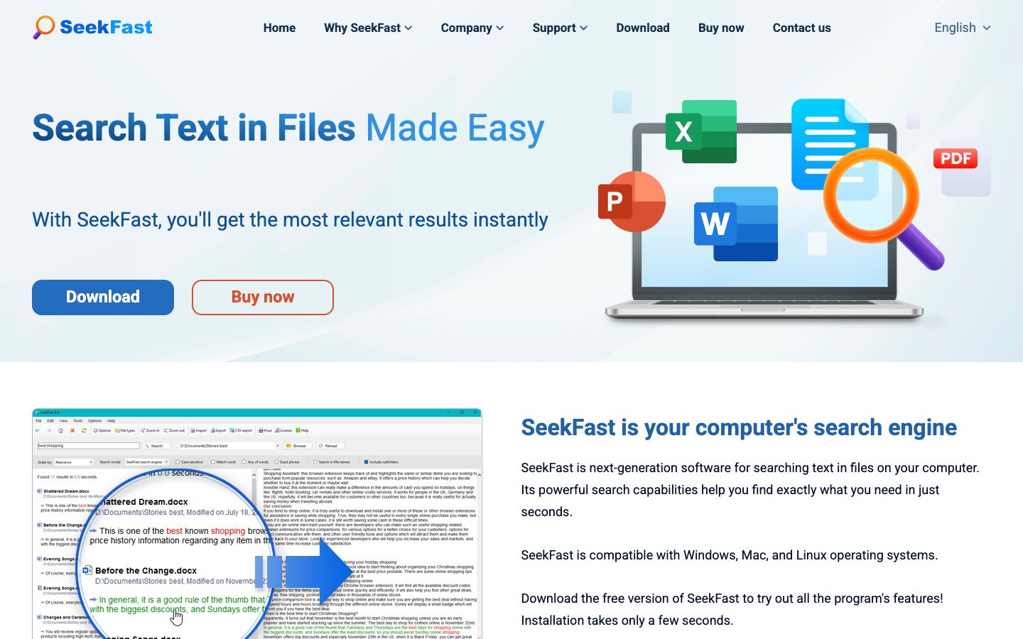 SeekFast official website