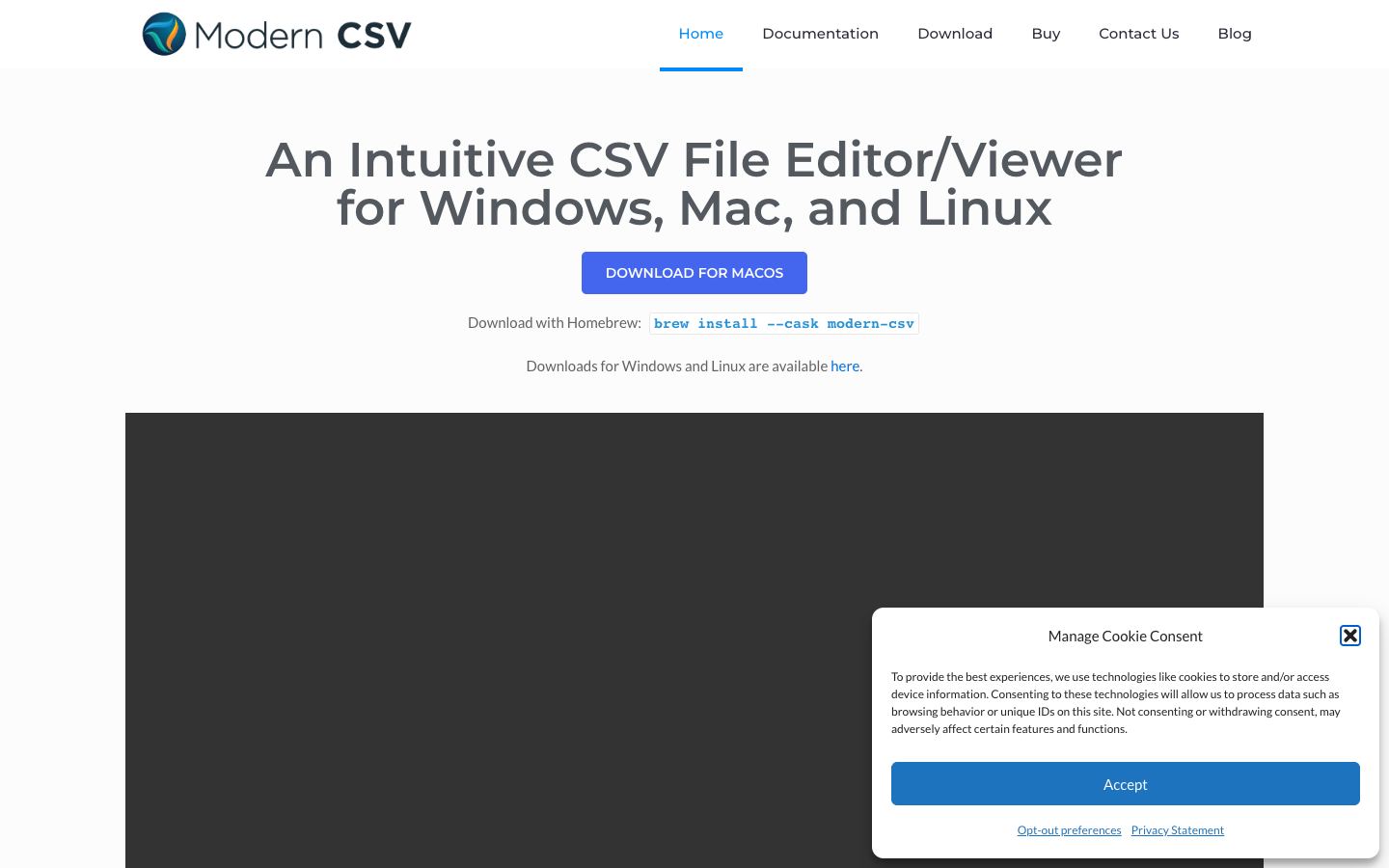 Modern CSV official website