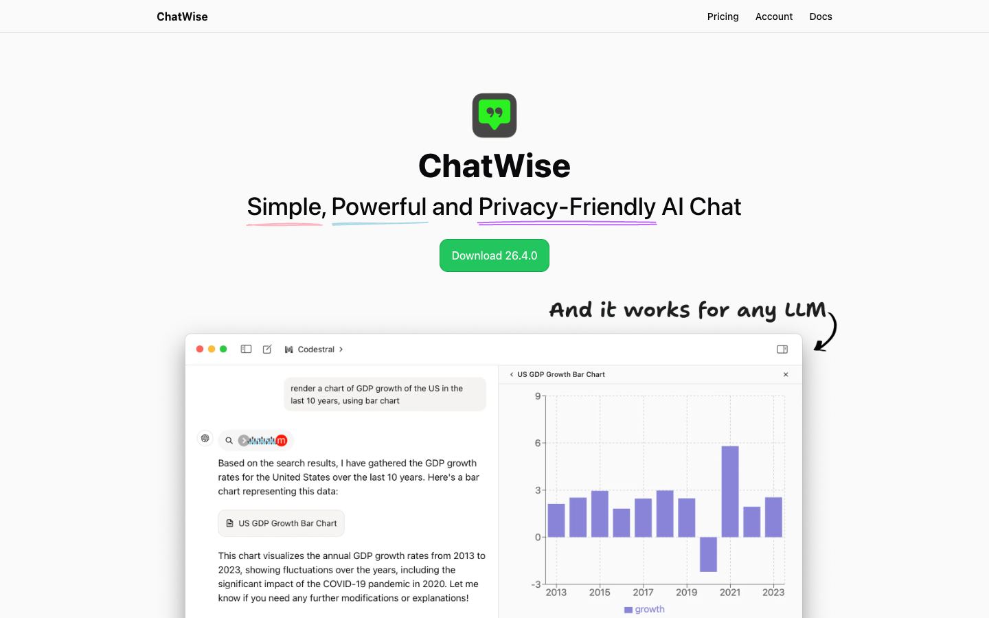 ChatWise official website