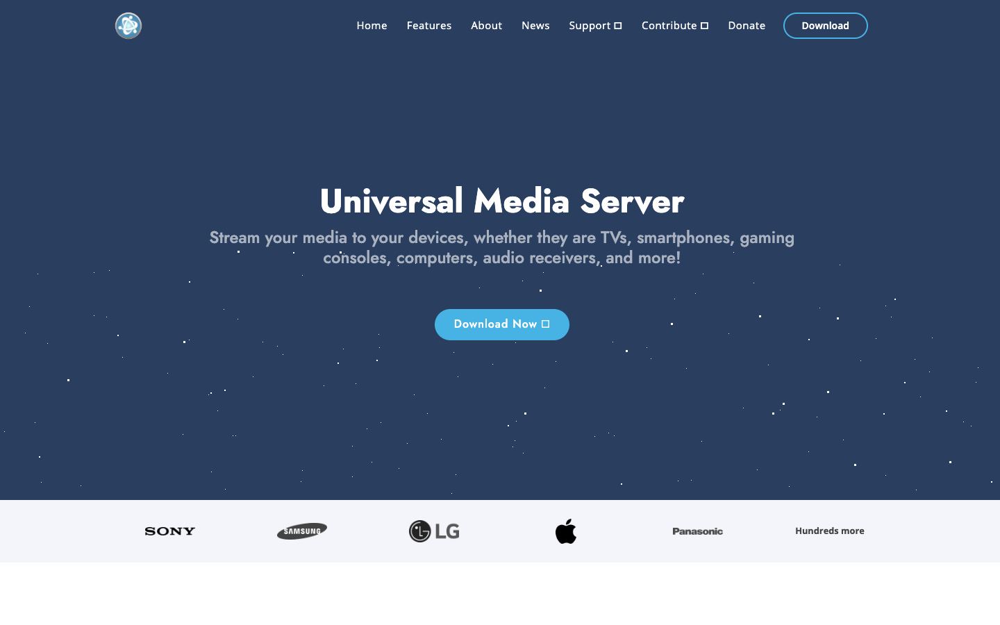 Universal Media Server official website