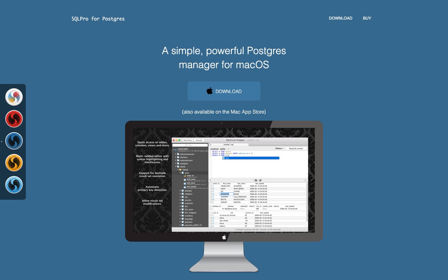 SQLPro for Postgres official website
