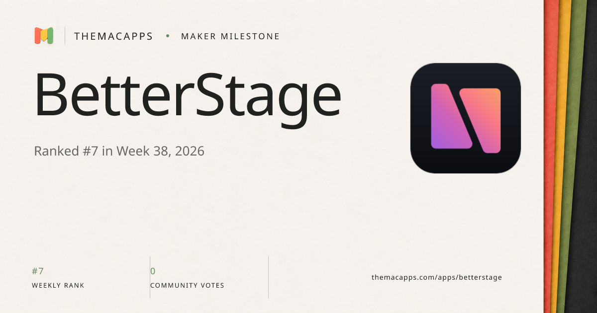 BetterStage social share card preview
