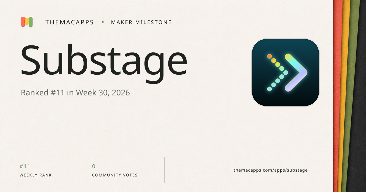 Substage social share card preview