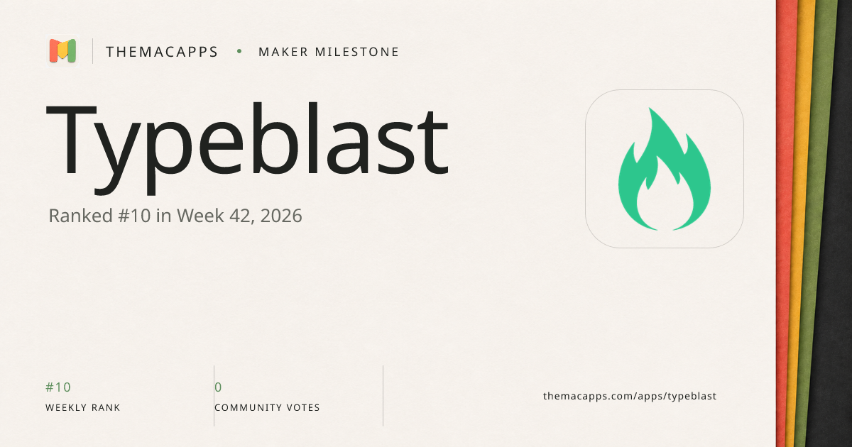 Typeblast social share card preview